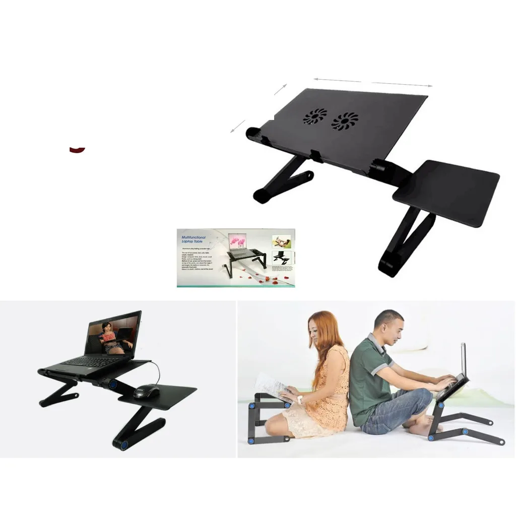 Mesita plegable para laptop con ventiladores