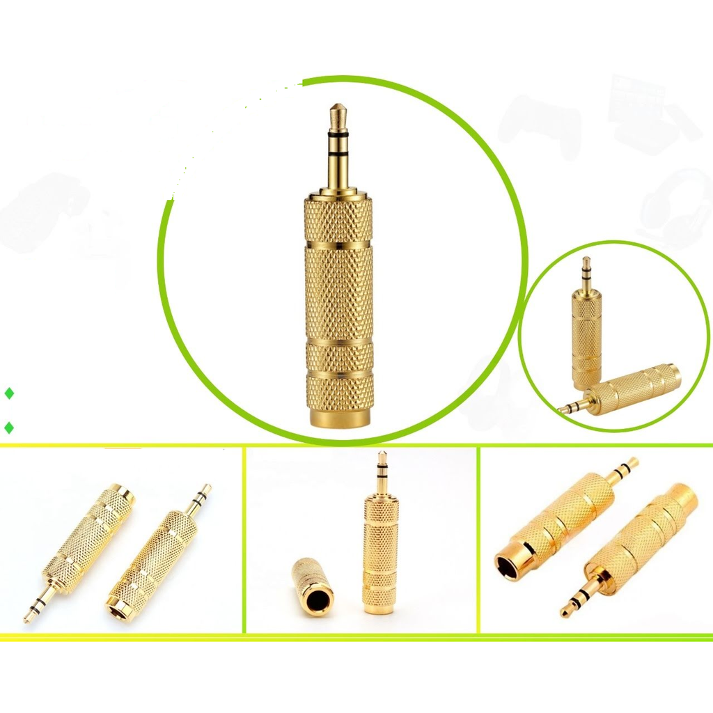 [KM3.5M-6.5F] Adaptador de audio 3.5mm macho a 6.5mm hembra