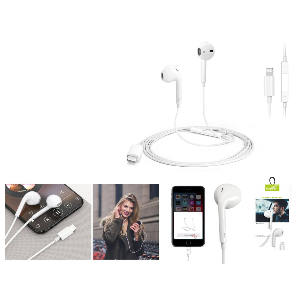 Audifonos con cable conector Lightning con microfono