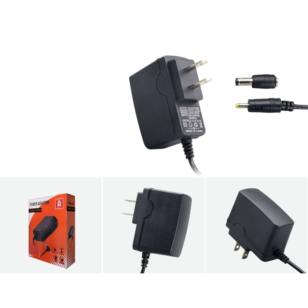 Adaptador de corriente AC/DC 12V 1A para camara y modem