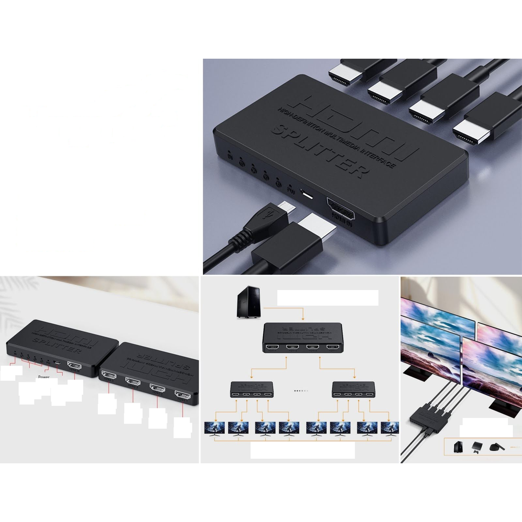 Splitter HDMI 4K multimedia 1 a 4