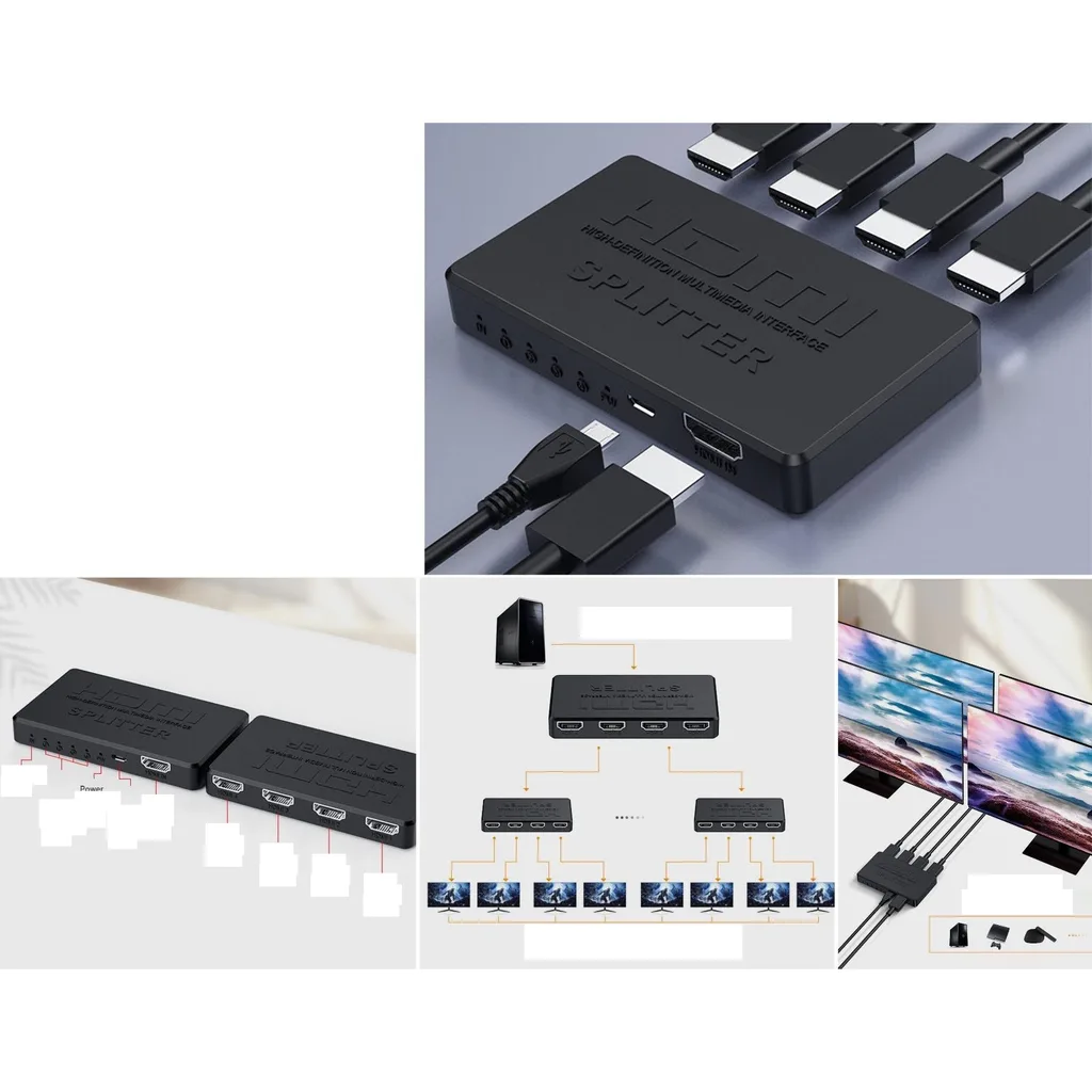 Splitter HDMI 4K multimedia 1 a 4