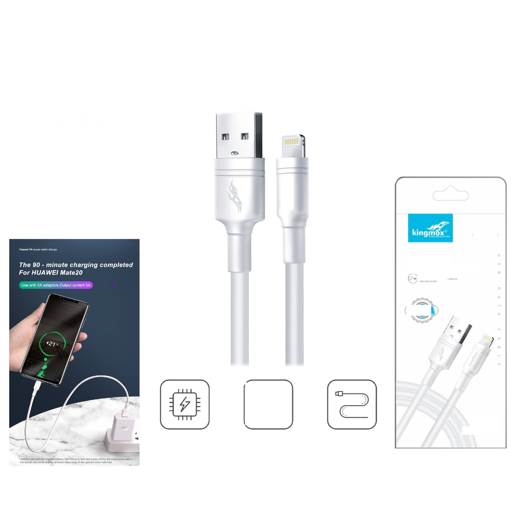Cable de datos USB a Lightning carga rapida 3A 1.5M