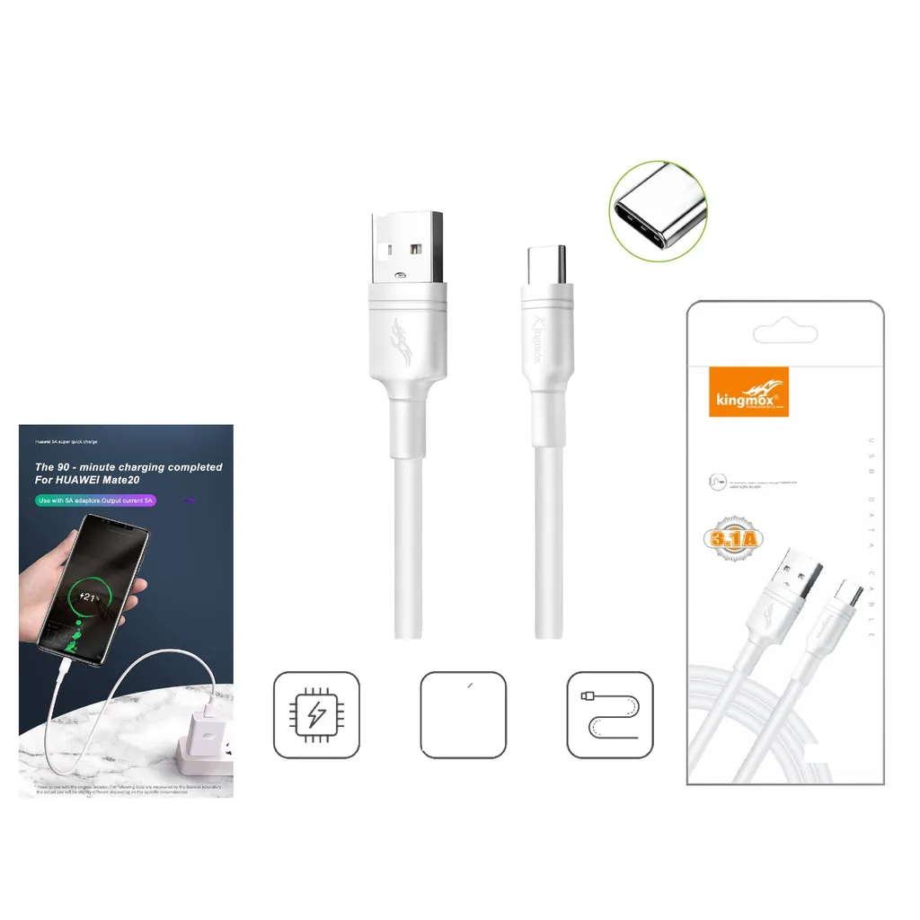 Cable de datos USB a Type-C carga rapida 3A 1.5M