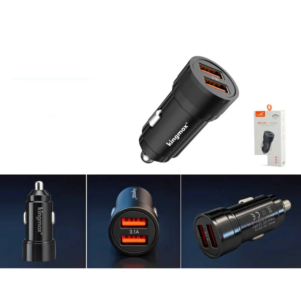 Cargador para auto doble USB 3.1A