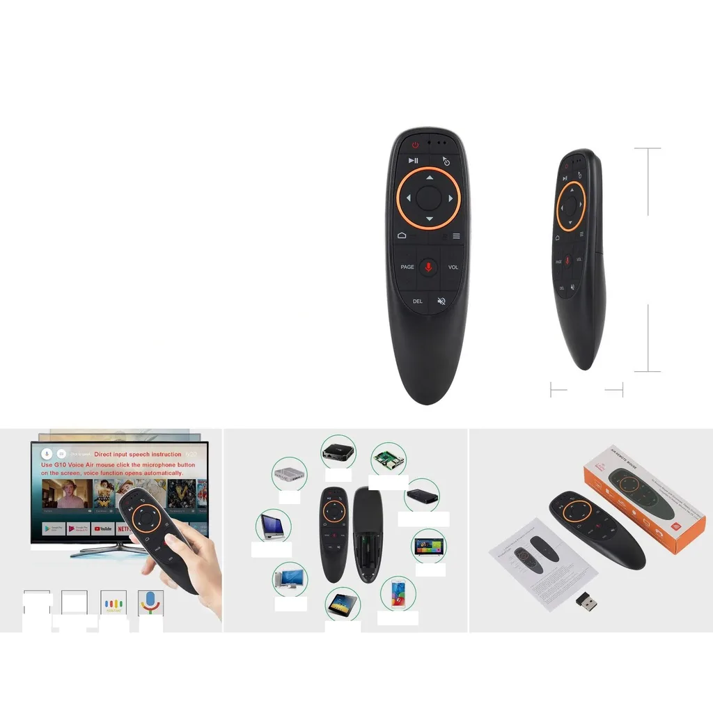 Control remoto inalambrico Bluetooth Air Mouse por voz con retroiluminacion