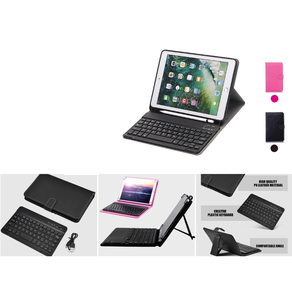 Estuche con teclado inalambrico Bluetooth para tableta de 10 pulgadas