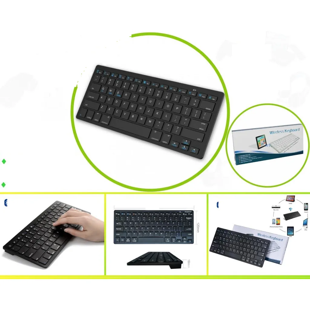 Teclado inalambrico Bluetooth portatil