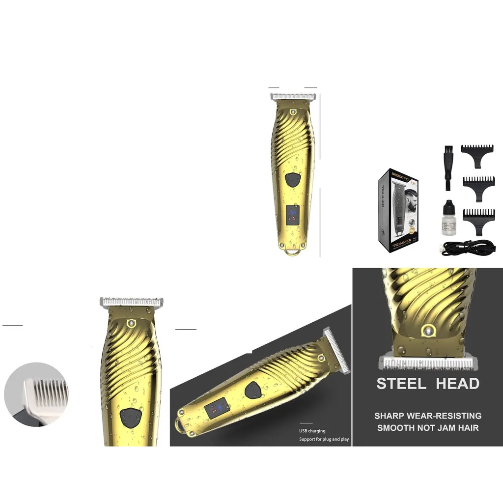 Maquina recortadora de cabello recargable diseno espiral