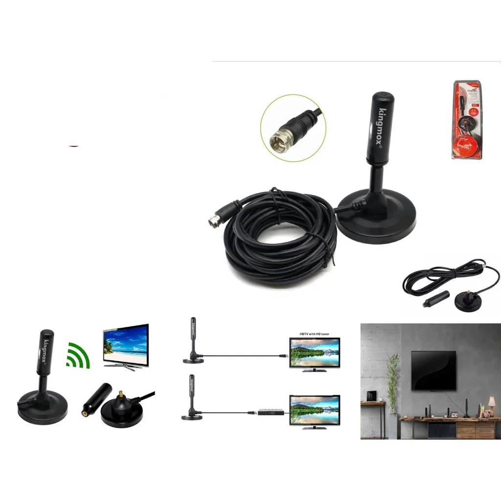 Antena digital HDTV magnetica con cable 5M