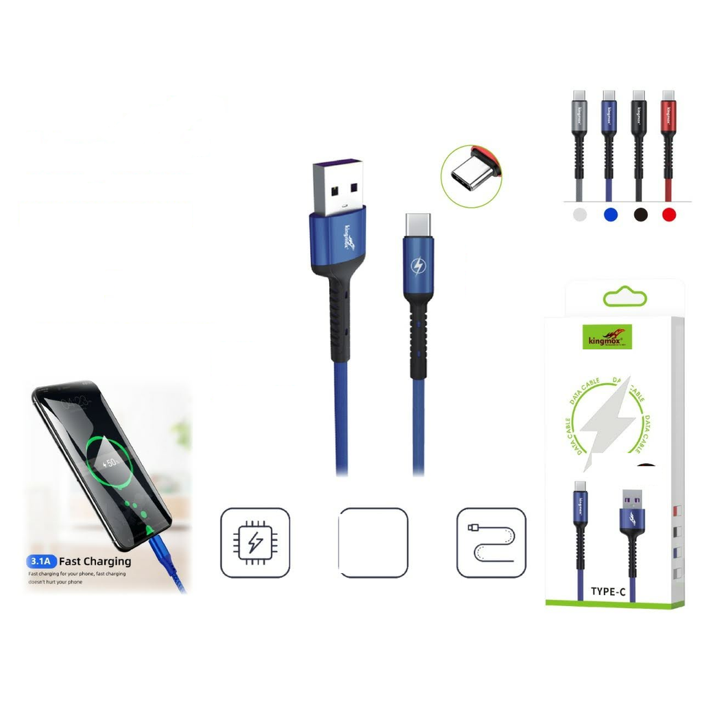 Cable de datos Tipo-C carga rapida 3.1A 2M