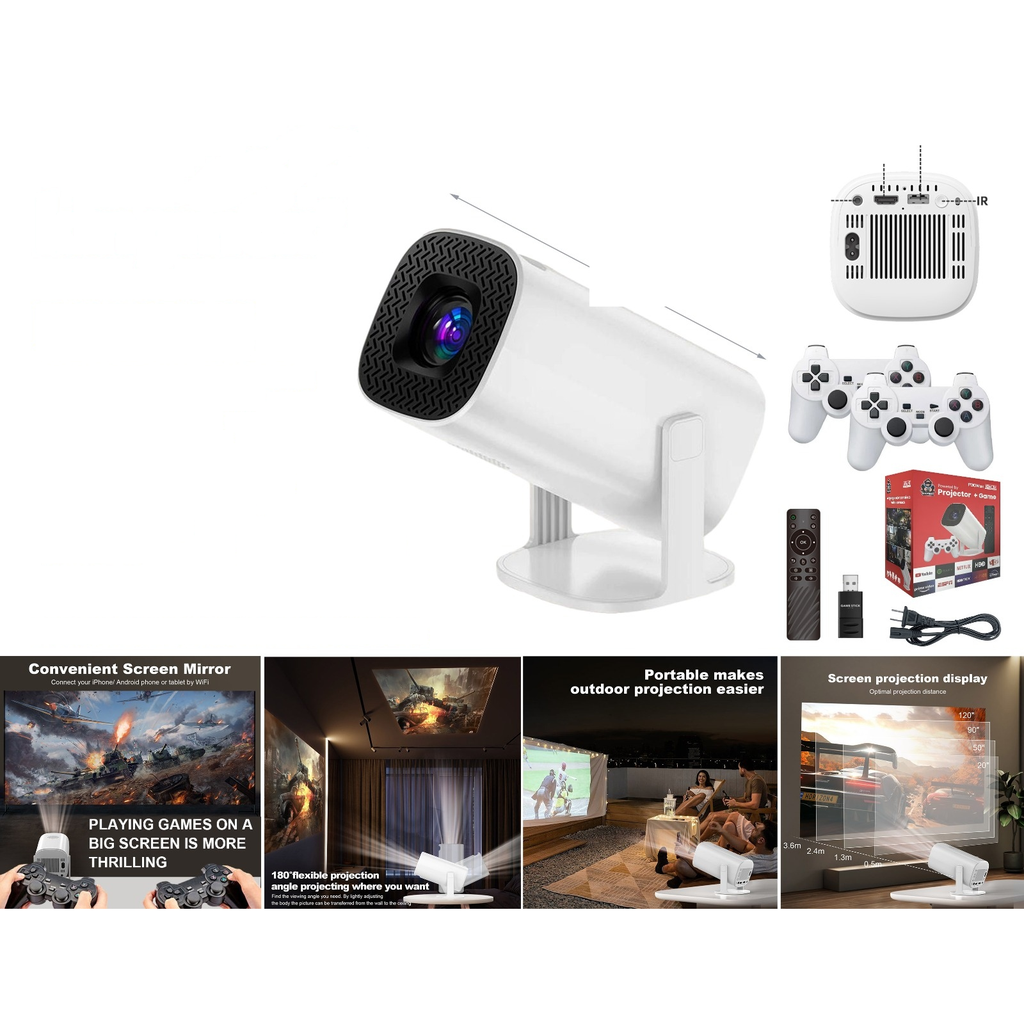 [P30MAX] Proyector de juegos 2 en 1 portatil 1280x720p