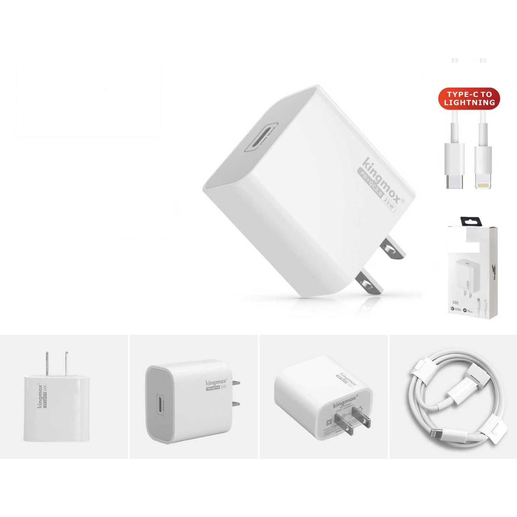 Cargador rapido 25W PD Tipo-C a Lightning