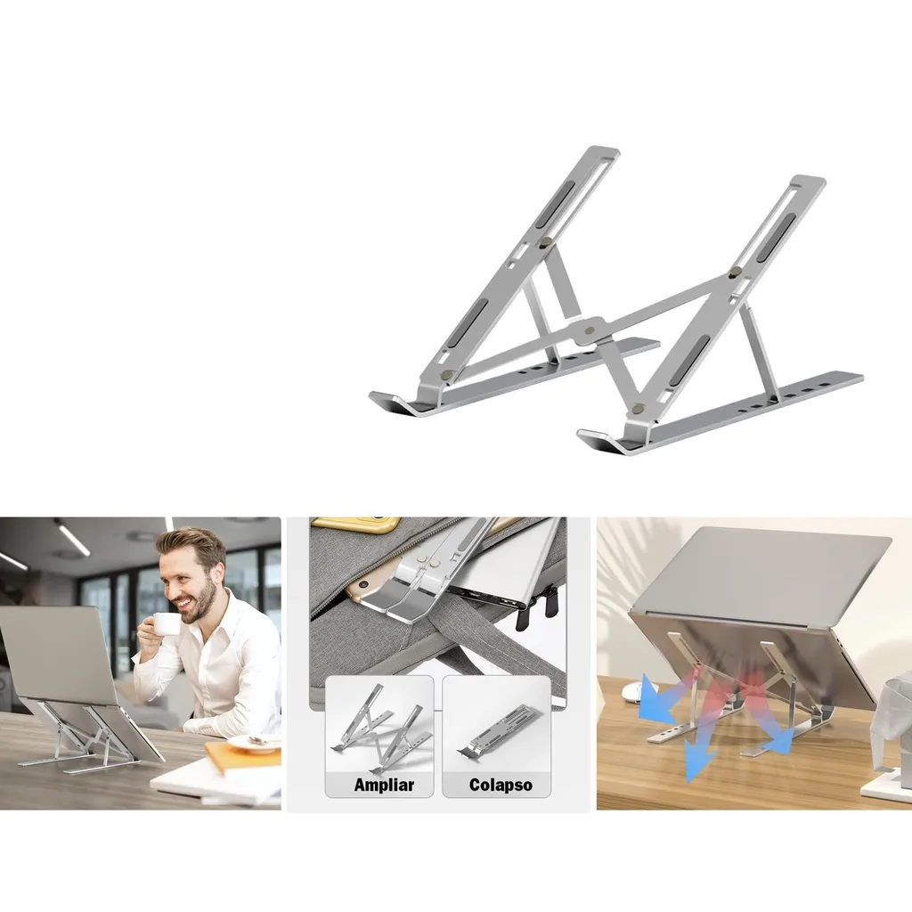 Soporte plegable de metal para laptop