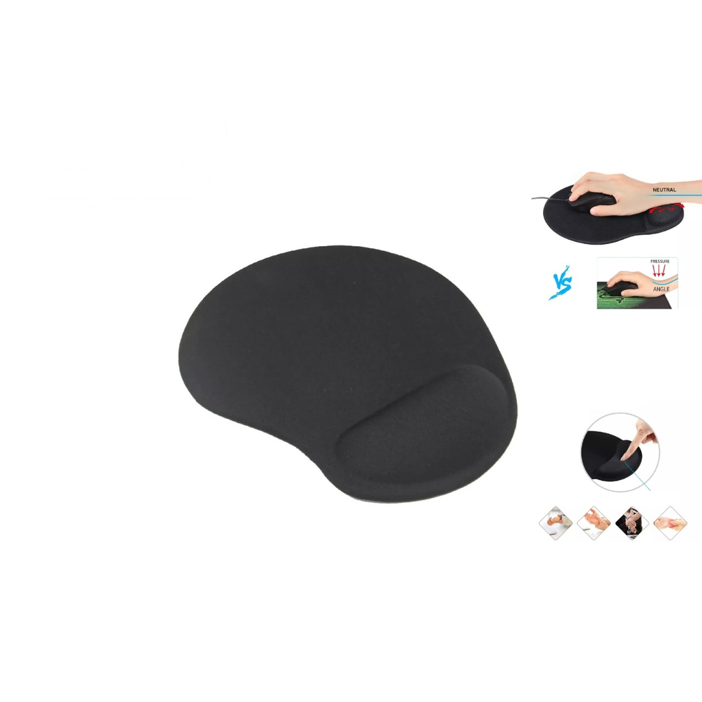 [QS-06] Mouse pad ergonomico con reposamunecas de silicona