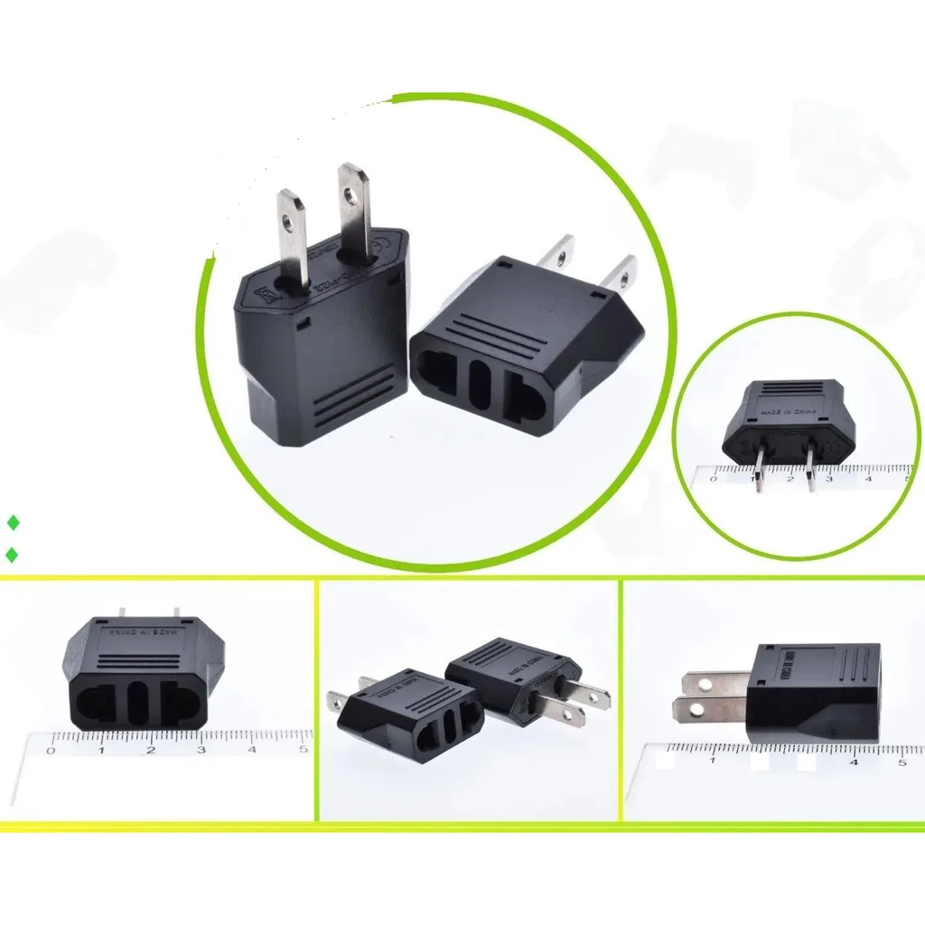Adaptador de enchufe EU a US