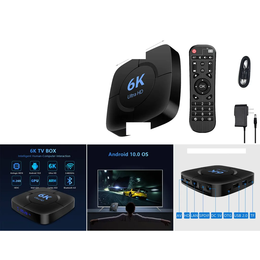 TV Box Android 12 6K Ultra HD 4GB+32GB