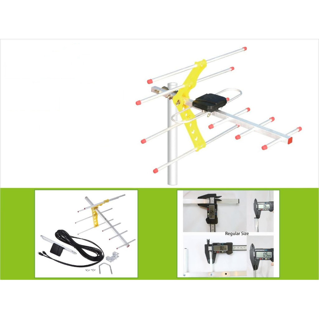 [LAN-HD8E] Antena yagi para exteriores VHF/UHF HDTV digital