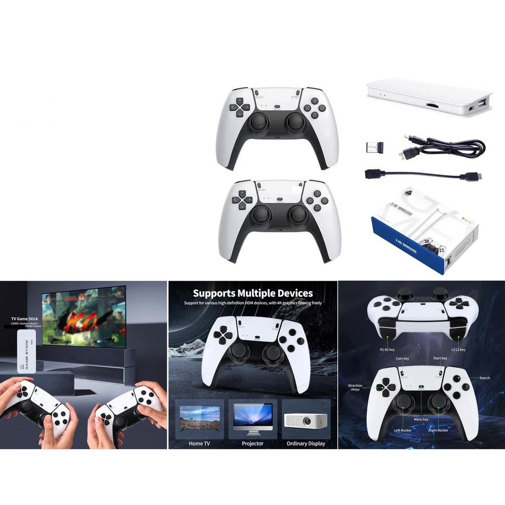 Consola de videojuegos TV con dos controles inalambricos - Modelo M15-64G