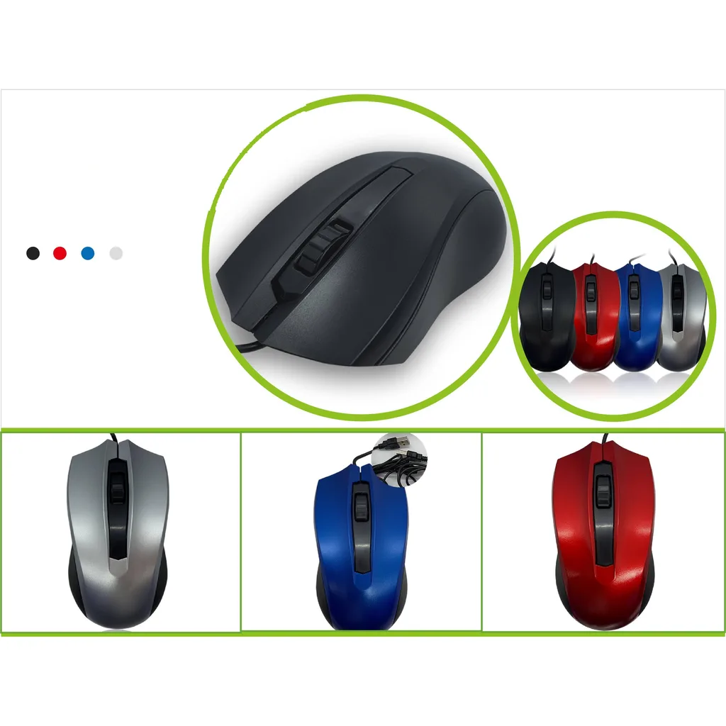 Mouse optico alambrico USB - Modelo YR-3013