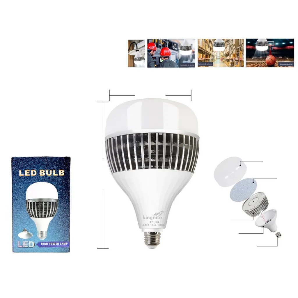 Bombillo LED de alta potencia 80W E27 6500K
