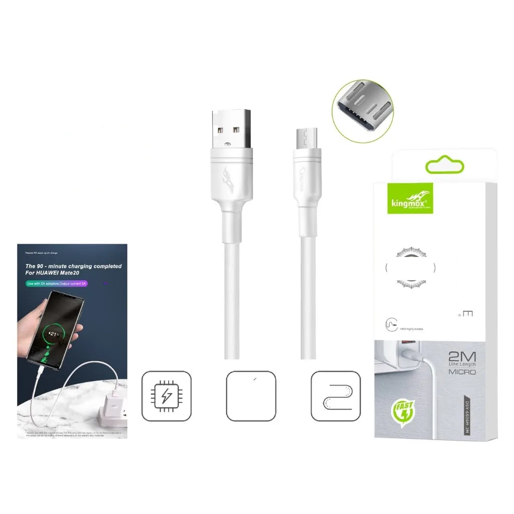 Cable de datos USB a Micro USB 3A 2M