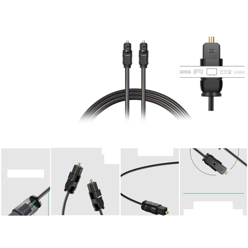 Cable de audio de fibra optica 3M