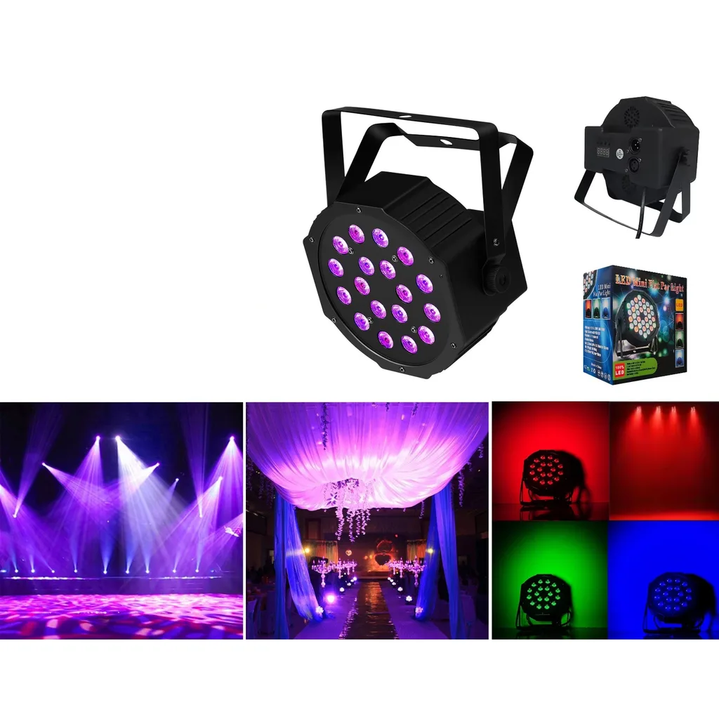 Lampara de escenario LED 18 LEDs RGB - Modelo ET-L7014