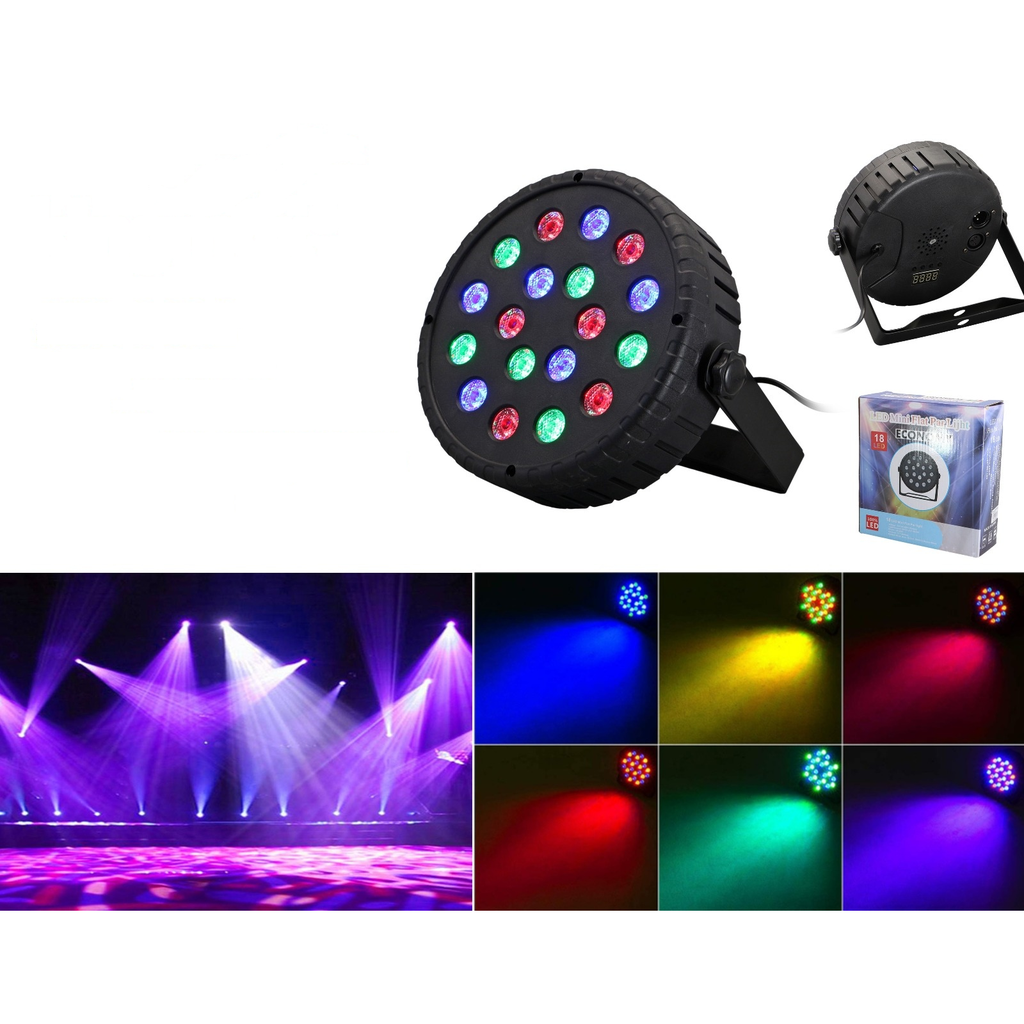 Lampara de escenario LED 18 LEDs RGB - Modelo AKL-8001