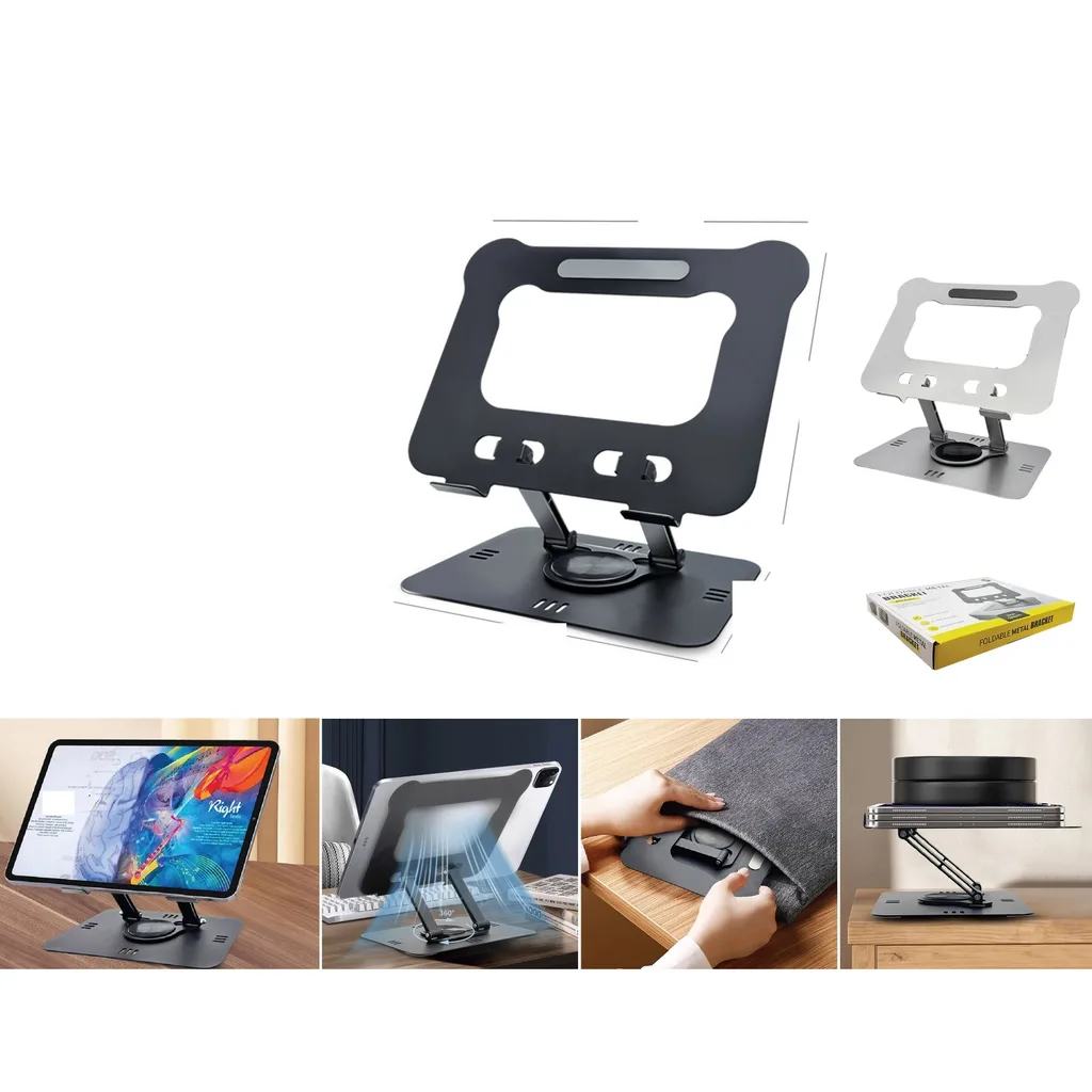 Soporte plegable giratorio para portatil