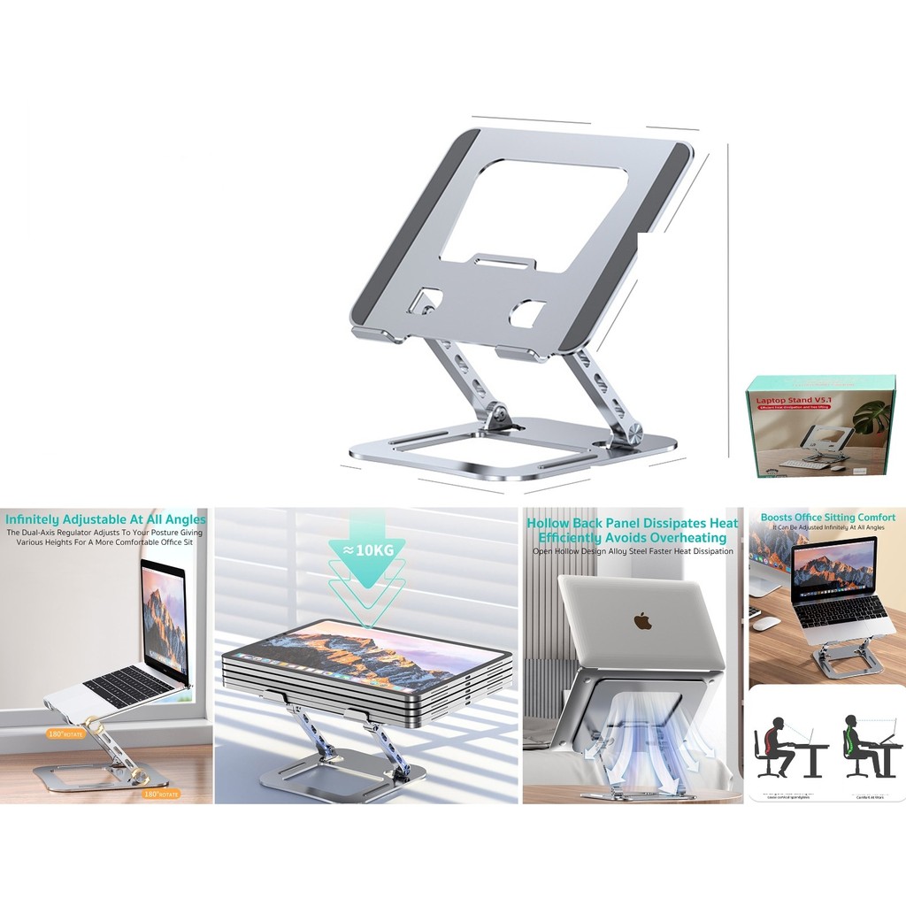 Soporte para portatil de aluminio ajustable