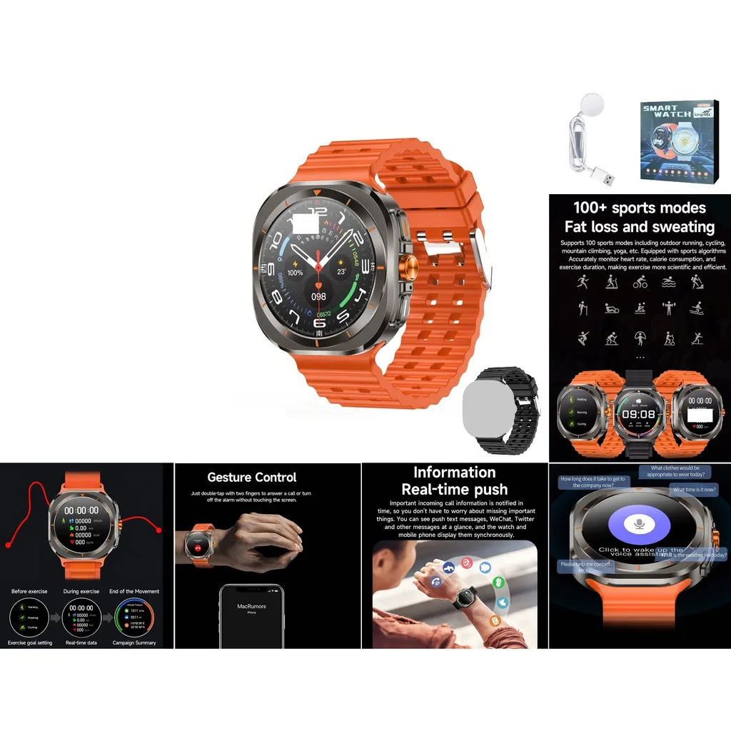 Reloj inteligente smartwatch pantalla 1.5 pulg