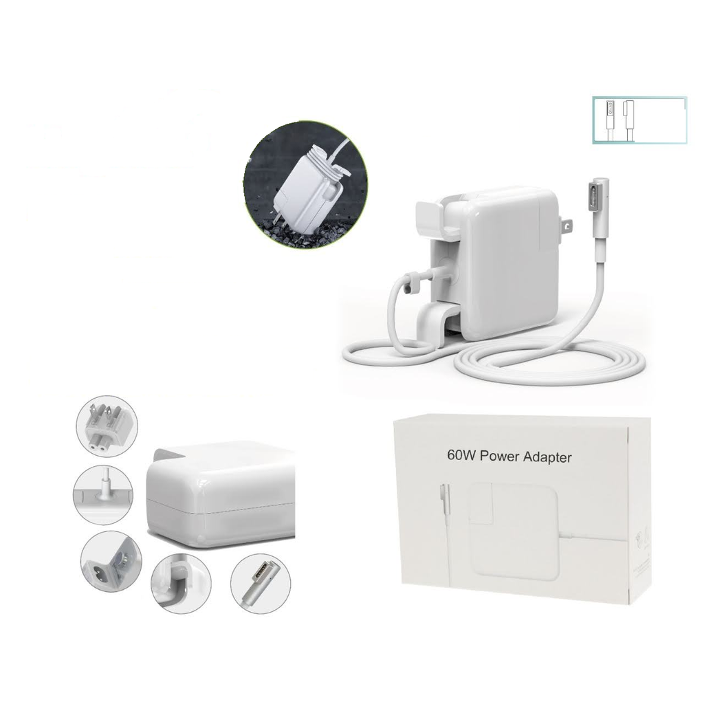 [AE60-L] Adaptador cargador de 60W para Macbook punta L