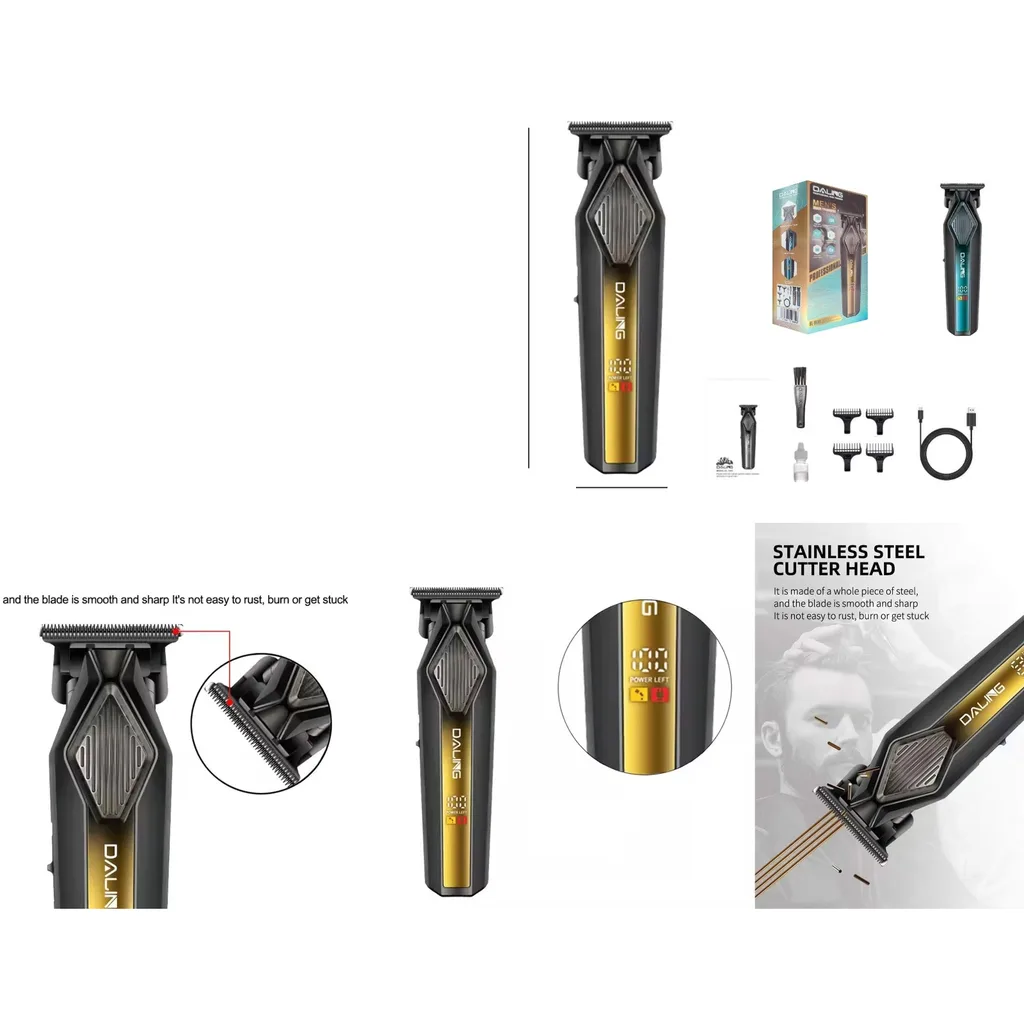 Cortapelo recargable con pantalla LED - Modelo DL-1900