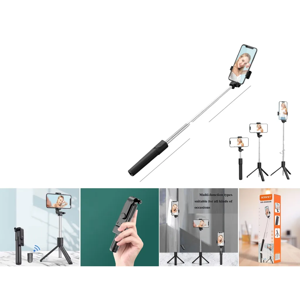 Palo selfie tripode Bluetooth retractil