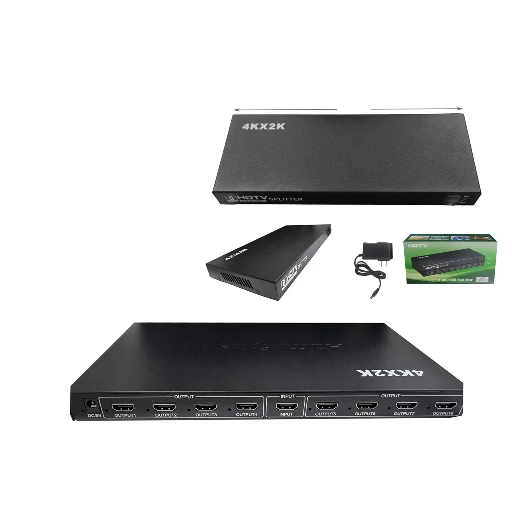Repartidor splitter HDMI 4K 1x8