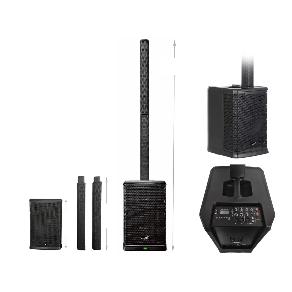 Combo subwoofer y columna de sonido amplificada 500W
