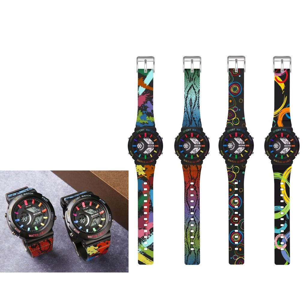 Reloj deportivo impermeable para nino con correas intercambiables