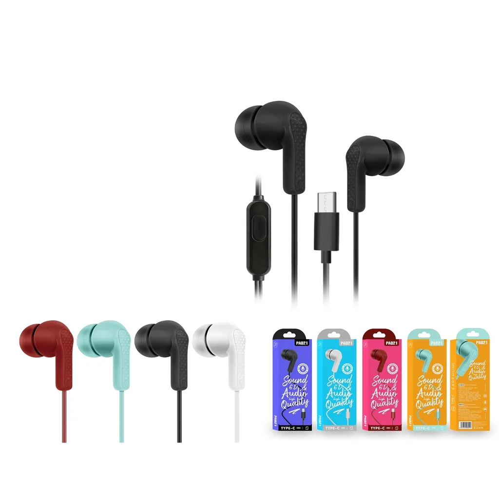 Auriculares in-ear con microfono Type-C - Modelo PA021