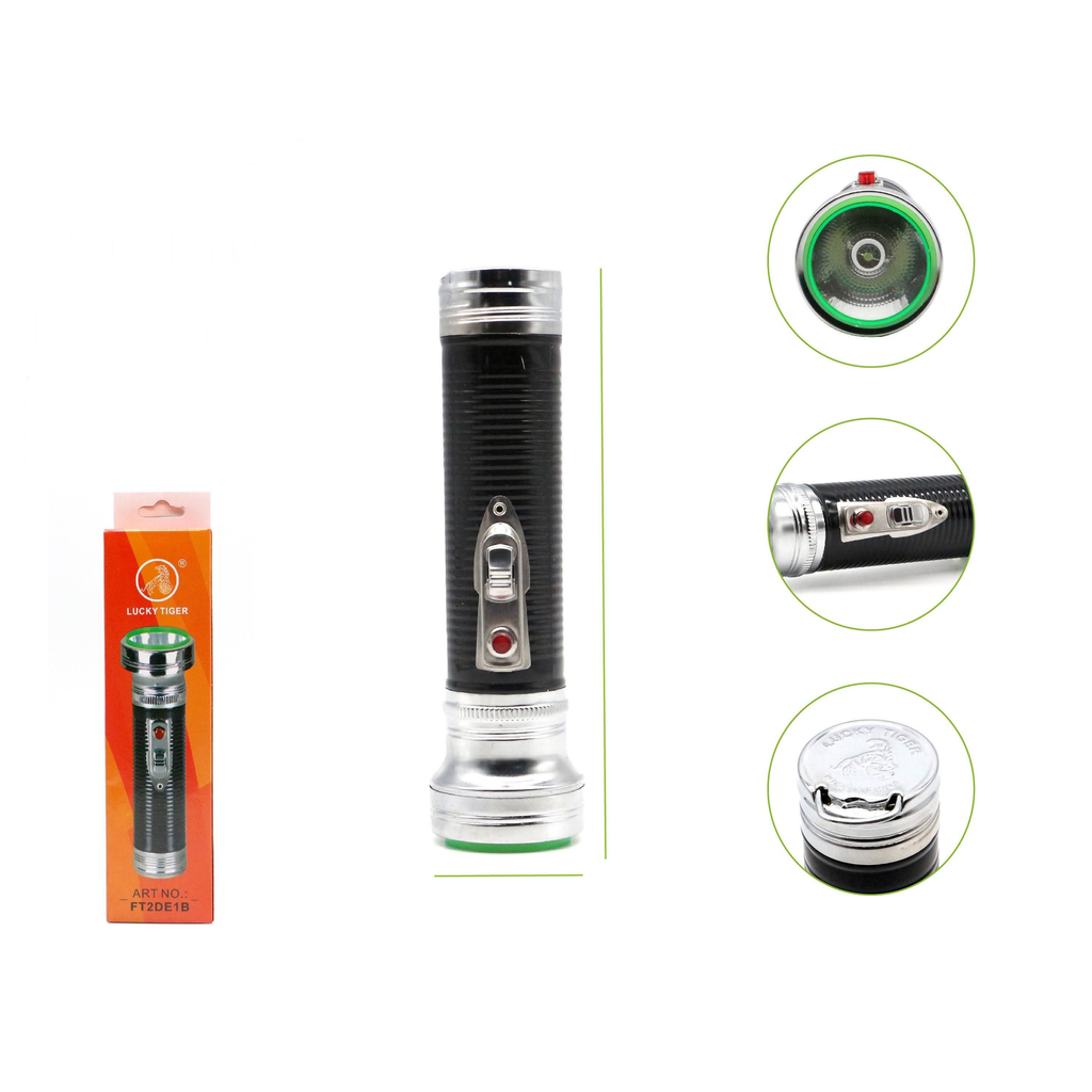 [FT2DE1B] Linterna recargable de metal