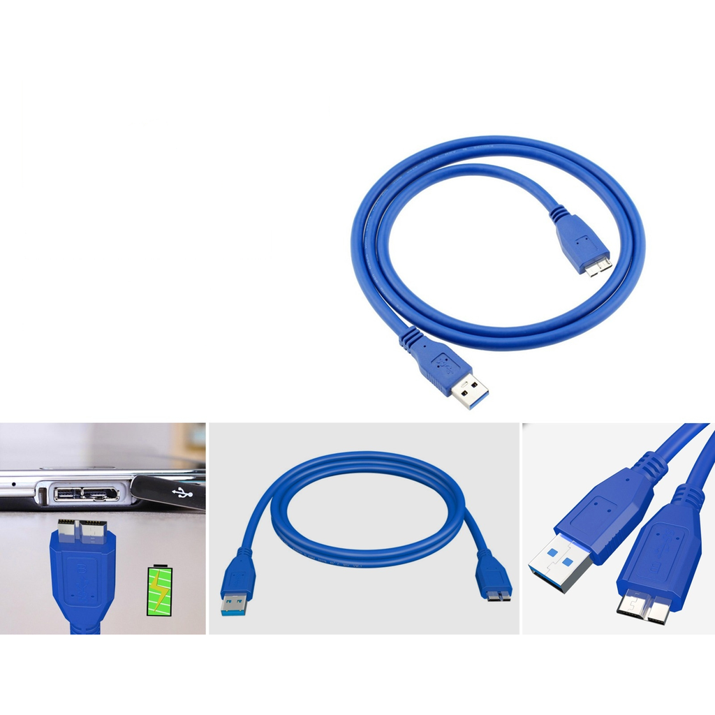 Cable de datos USB 3.0 a Micro-B para disco duro 1M