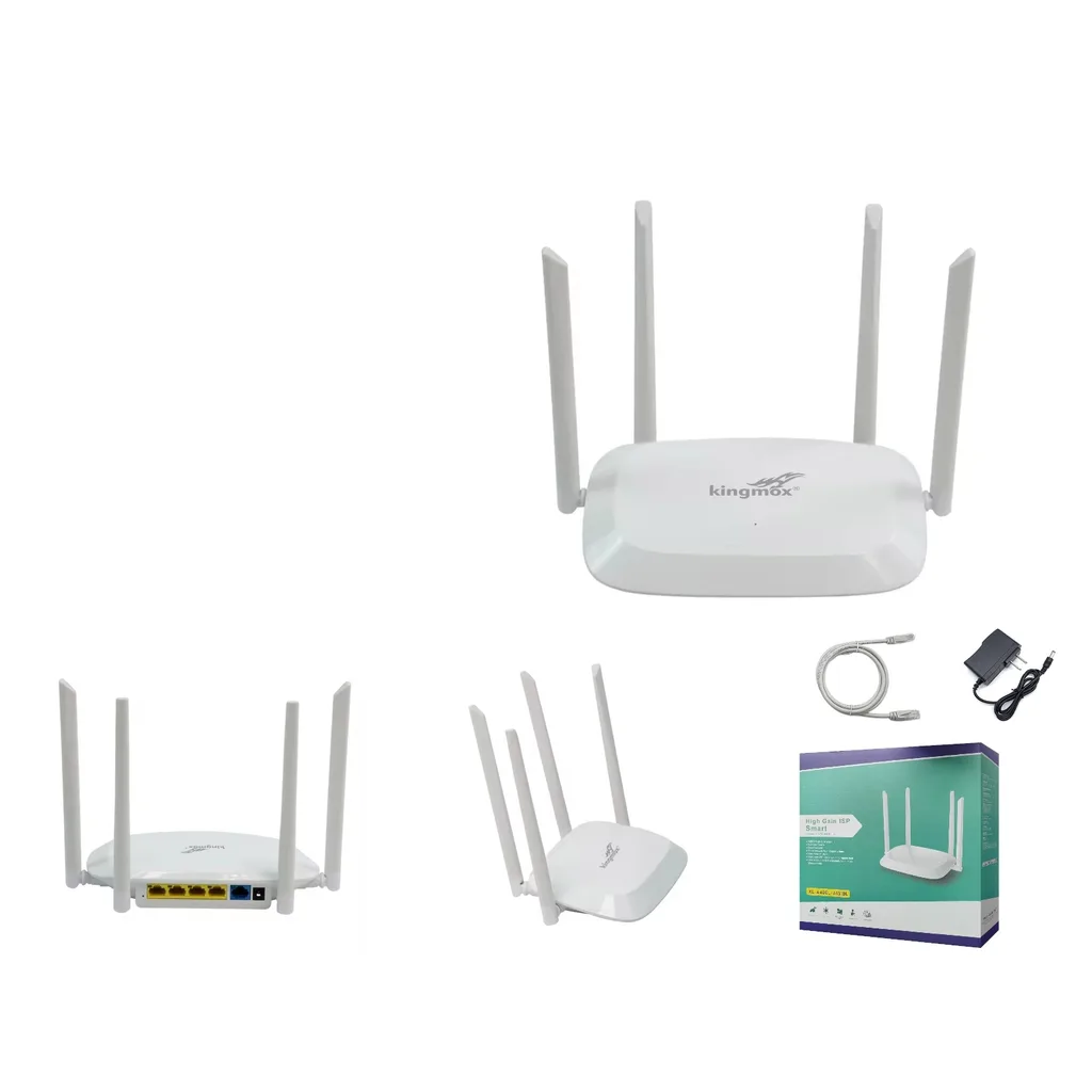 Enrutador WiFi 4 antenas 4 puertos LAN 2.4GHz
