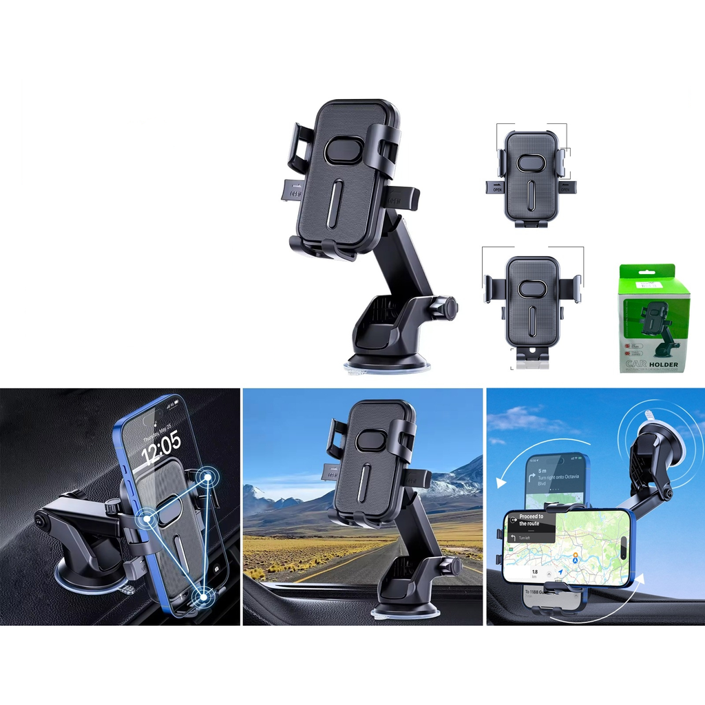 Soporte para celular de auto con ventosa - Modelo KM-E6816