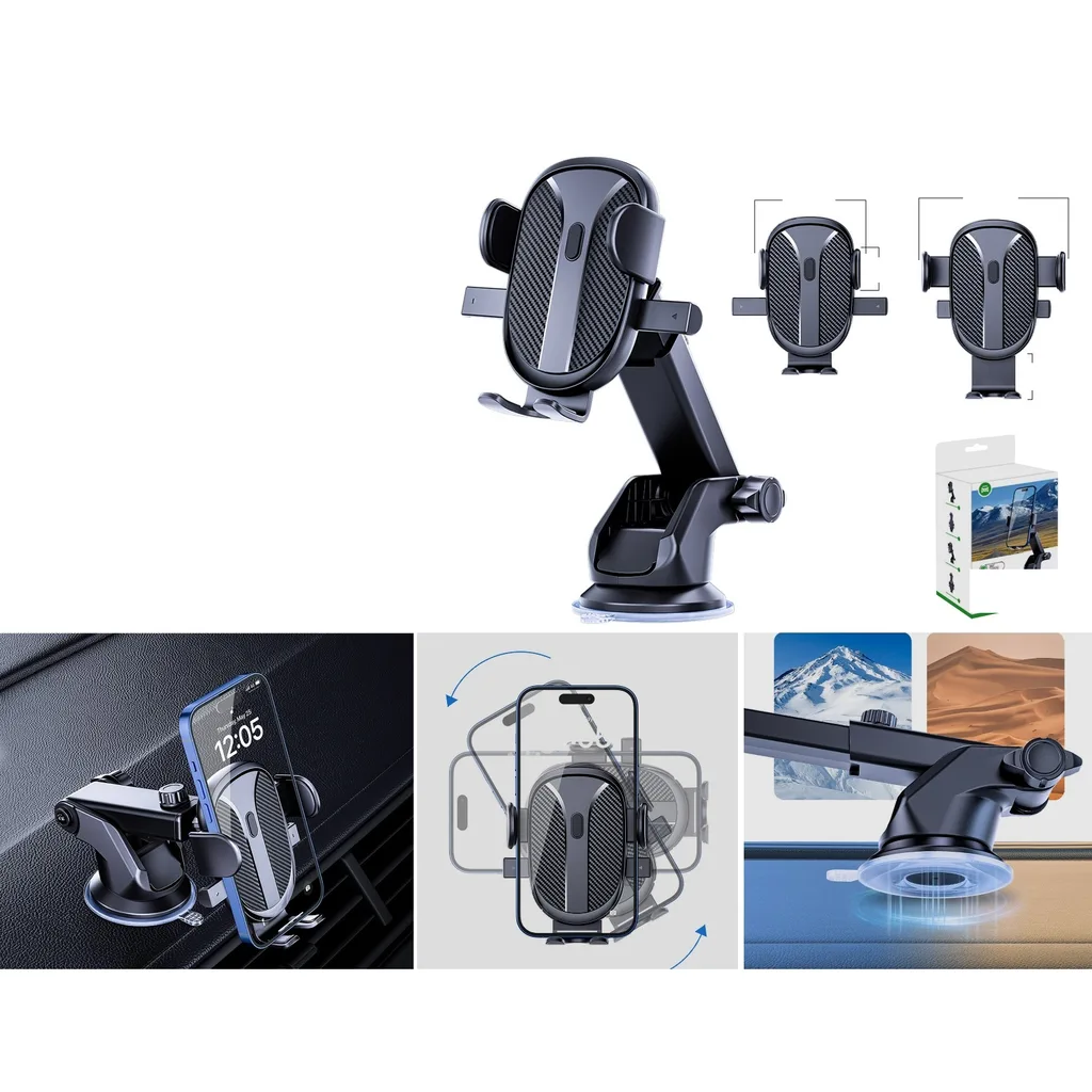 Soporte para celular de auto con ventosa - Modelo KM-E6821