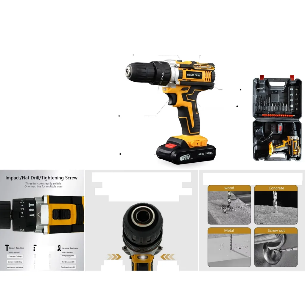 Taladro inalambrico con funcion de percusion
