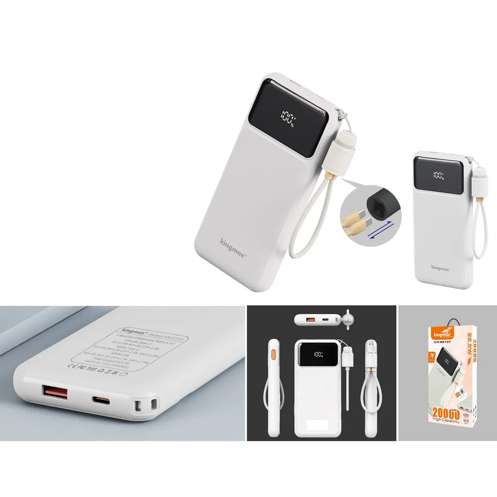 Bateria portatil power bank 20000mAh 22.5W