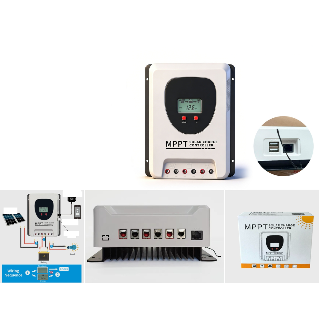 Controlador de carga solar MPPT 40A 12V/24V