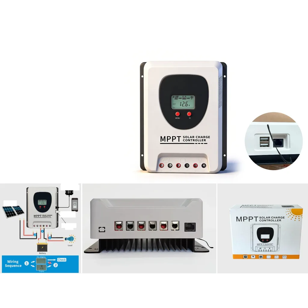 Controlador de carga solar MPPT 40A 12V/24V