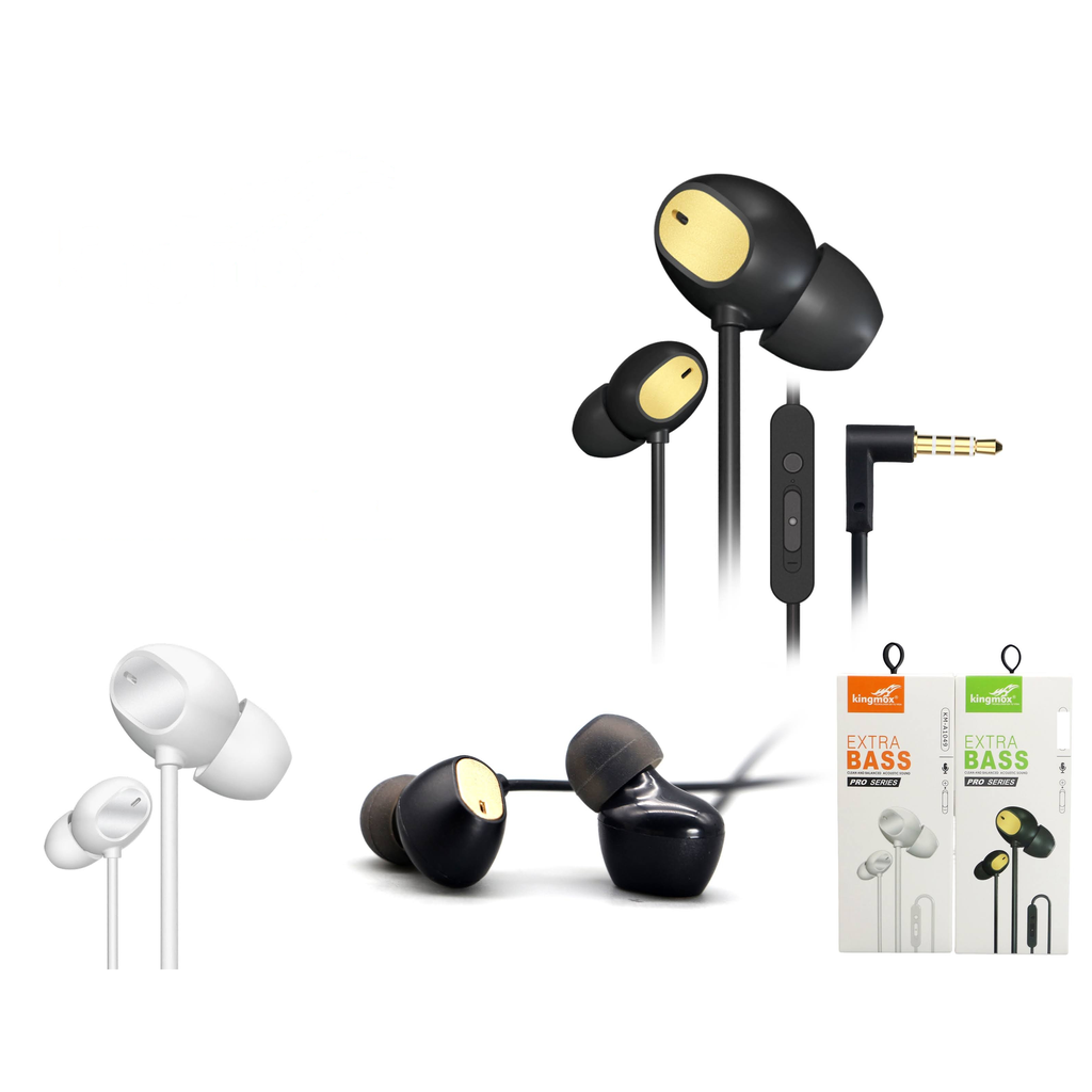Audifonos intrauriculares Extra Bass con microfono - Modelo KM-A1049