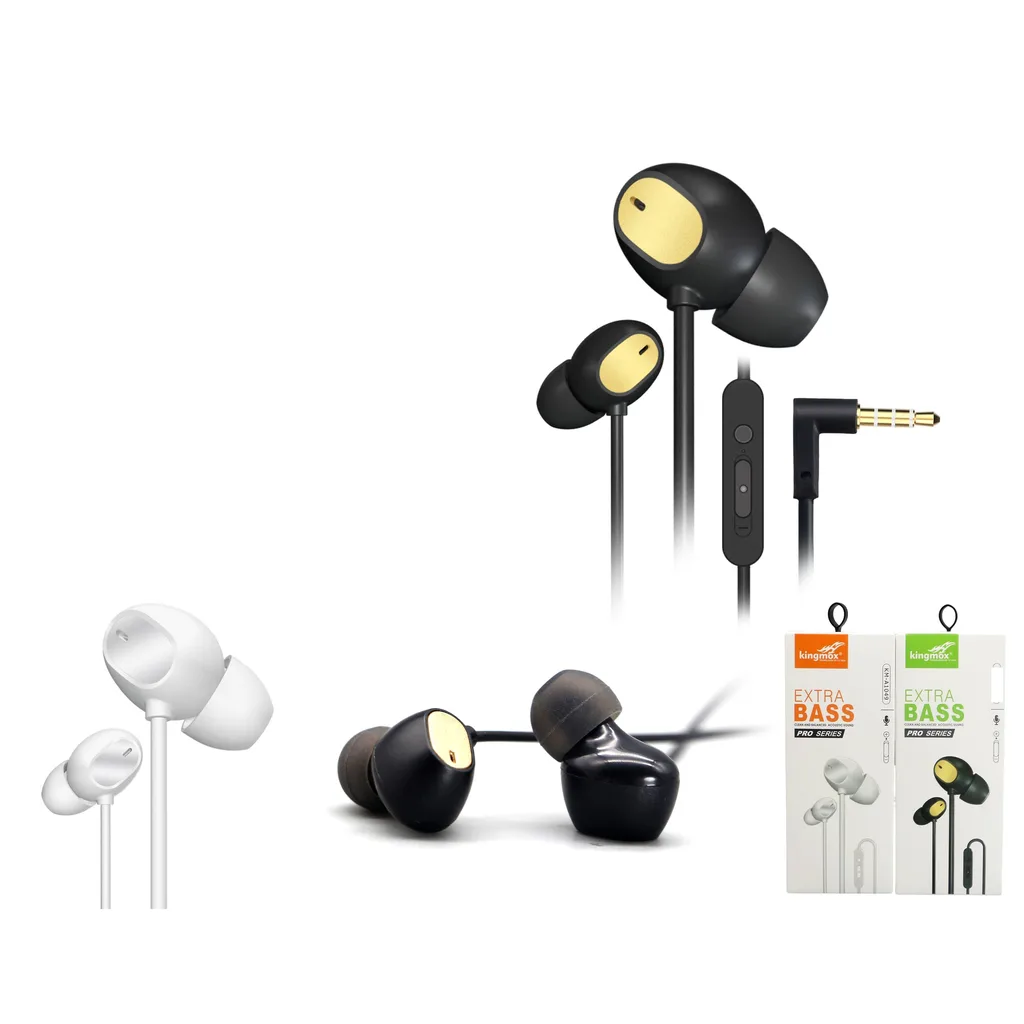 Audifonos intrauriculares Extra Bass con microfono - Modelo KM-A1049